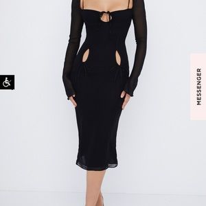 House of CB OPHELIA Cutout Midi Dress